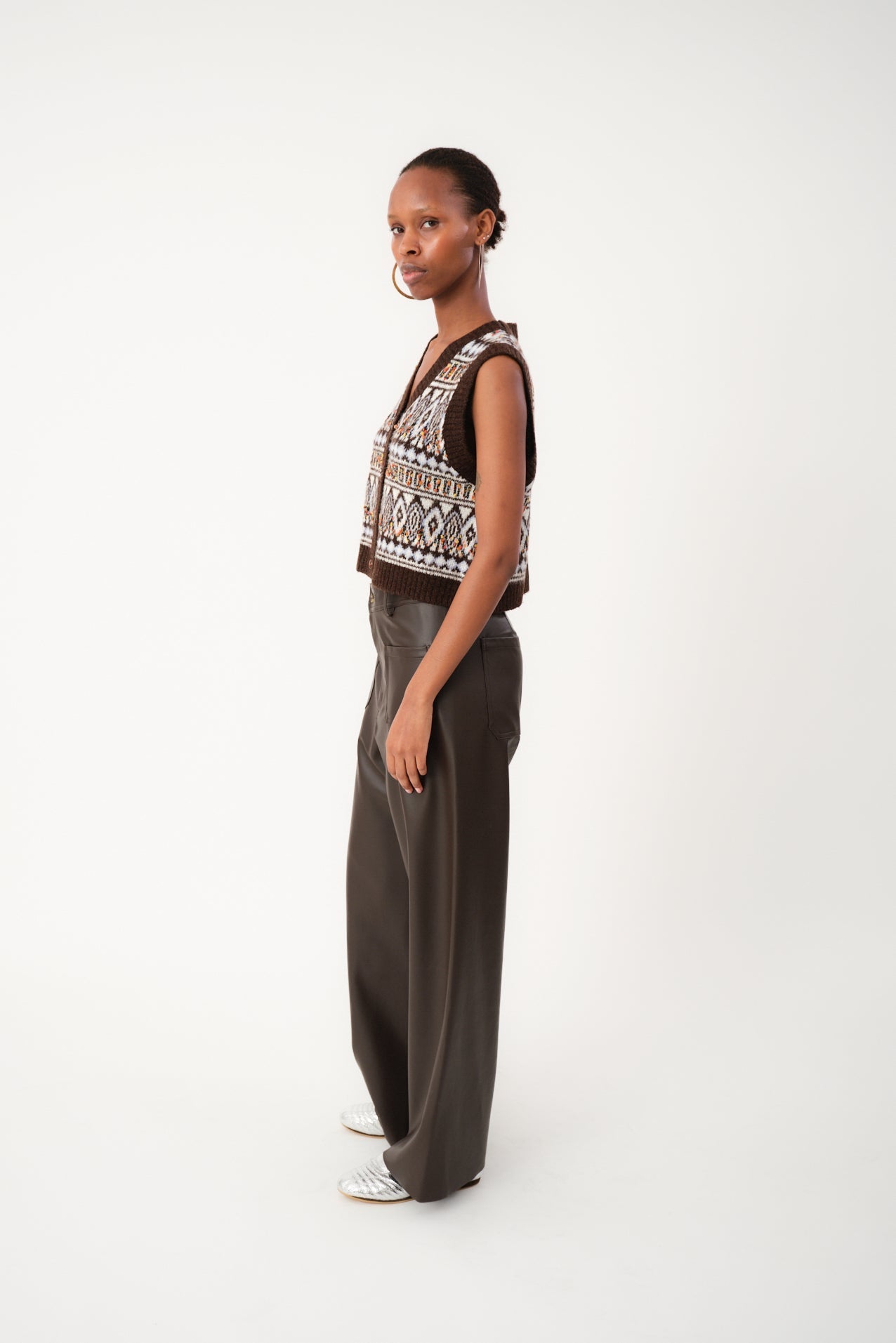 25407-5004 Vest Francescall Vest Dark-Mokka