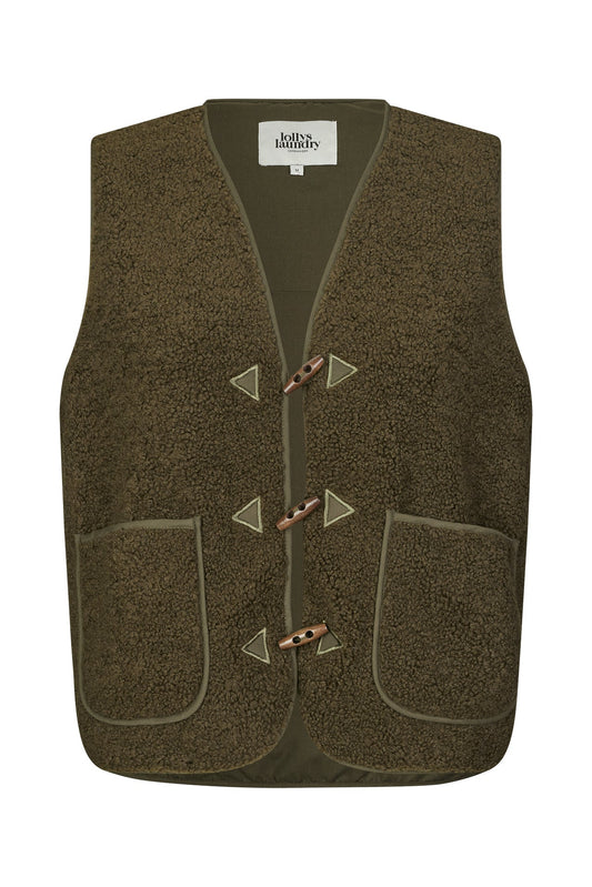 90019-1014 Gile Hugoll Vest Dark-Green