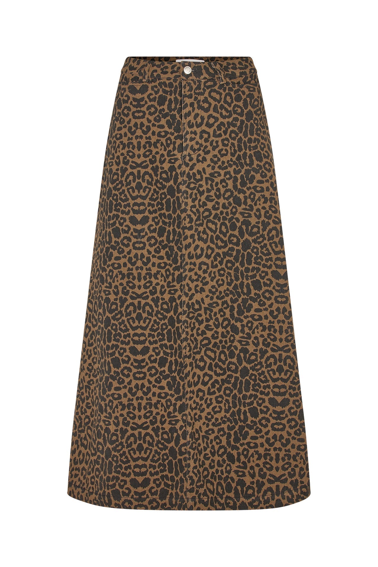 25461-2024 Skir Lunall Maxi Skir Leopard-Print