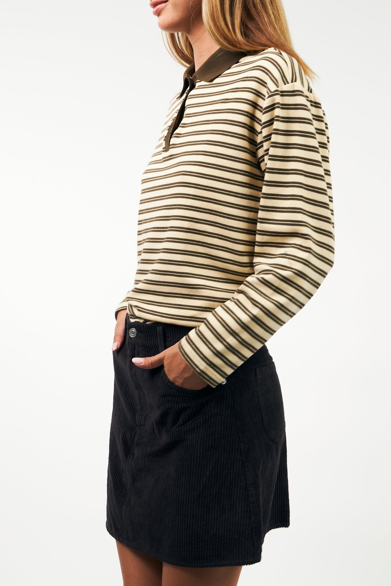 25499-1067 Tshi Mobyll Polo Ls Dark-Mokka