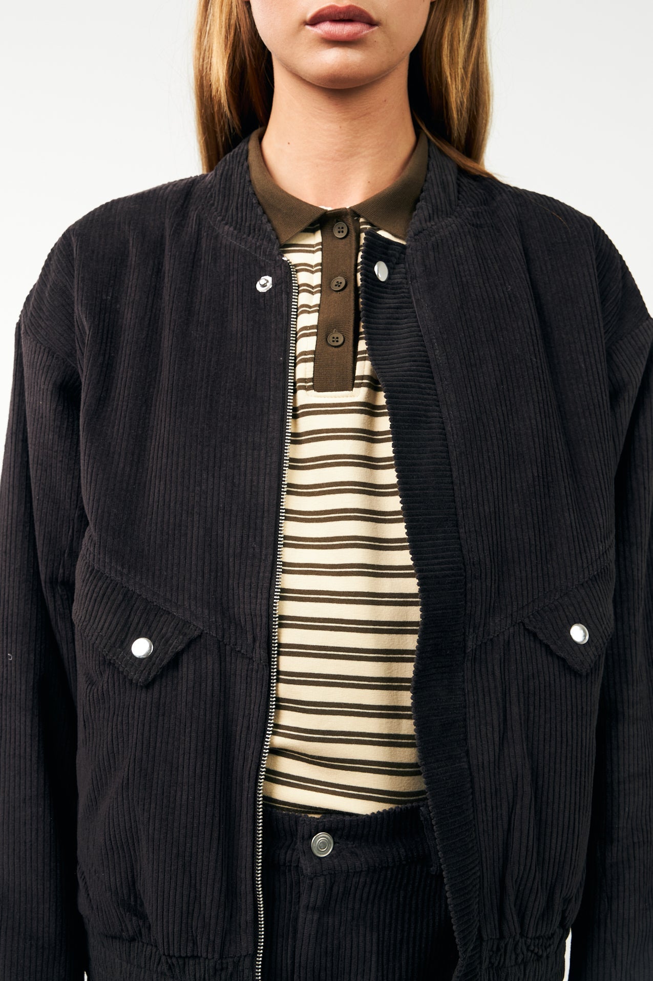 25499-1067 Tshi Mobyll Polo Ls Dark-Mokka