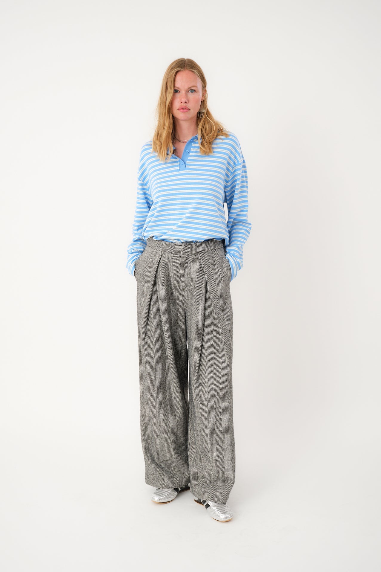 25499-1067 Tshi Mobyll Polo Ls Light-Blue