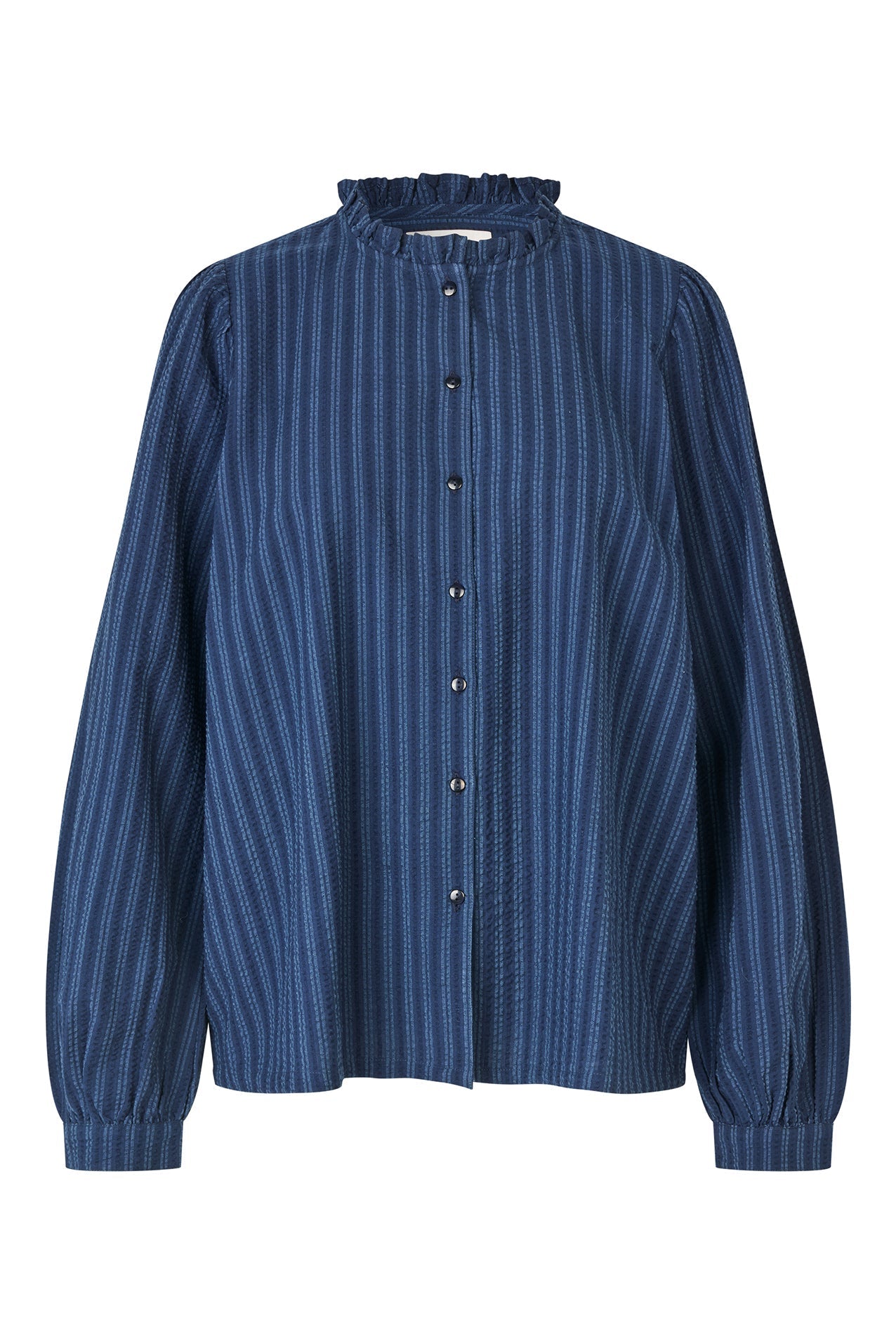 25442-1029 Blou River Shirt Str Stripe
