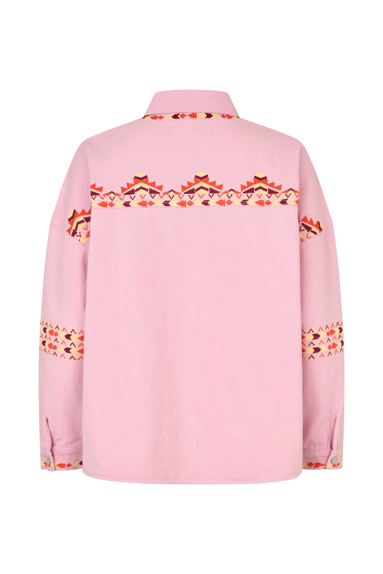 Lollys Laundry | Veidall Oversized Denim Shirt - Pink