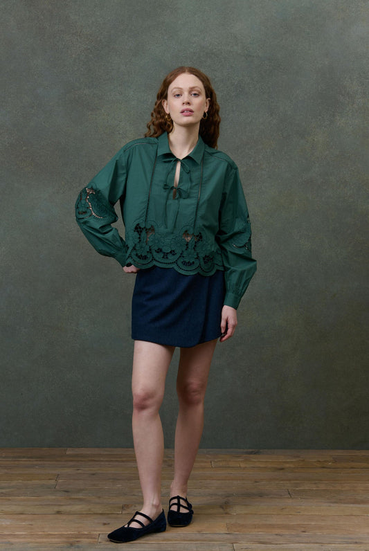 Blouse B0286 Alinou Emeraude