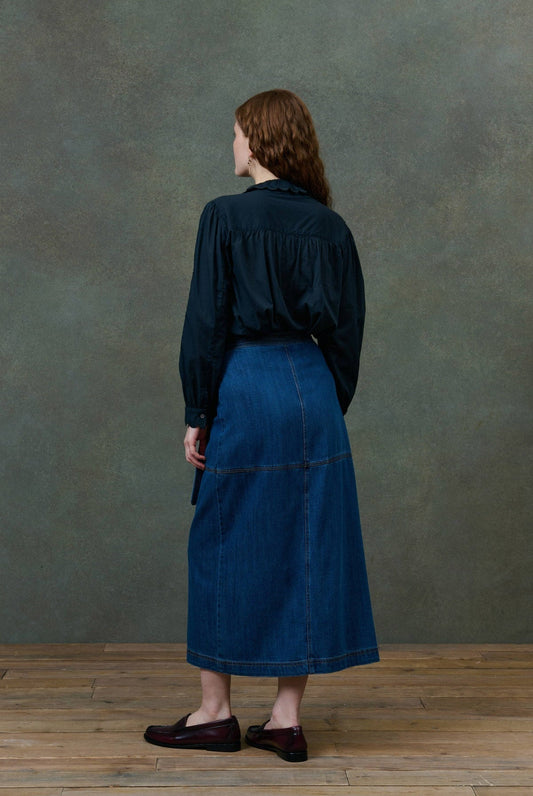 Skirt L0168 Emna Stone-Blue