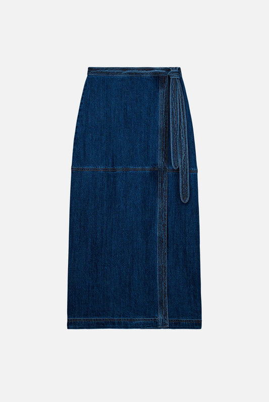 Skirt L0168 Emna Stone-Blue