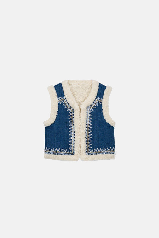 Gilet R0094 Figara Stone-Blue