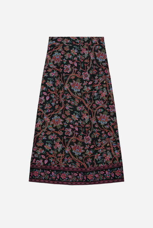 Skirt L0261 Isa Black-Bluebell-Grove