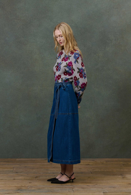 Pullover J0141 Ivanka Cream-Multi