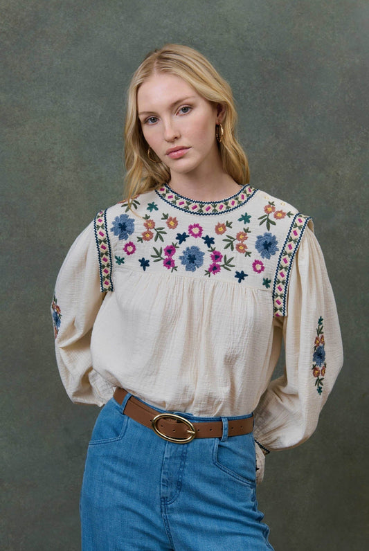 Blouse B0032 Izza Cream