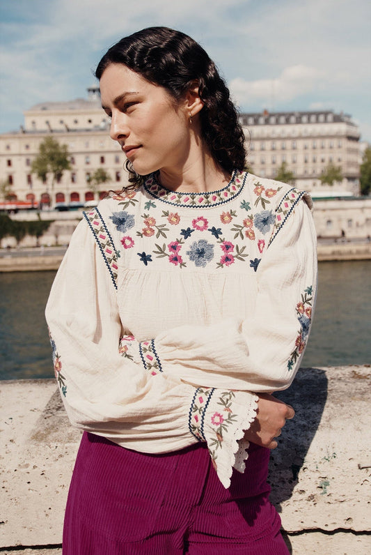 Blouse B0032 Izza Cream