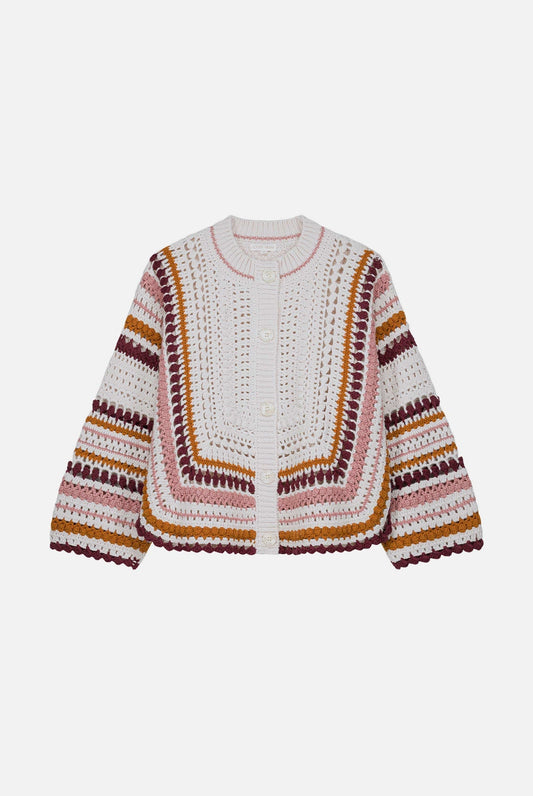 Cardigan C0144 Khalani Cream-Multi