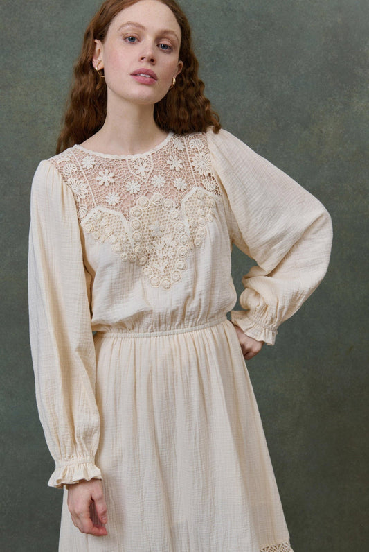 Dress L0122 Riyanne Cream