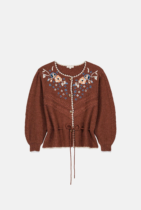 Cardigan C0145 Sandya Chestnut