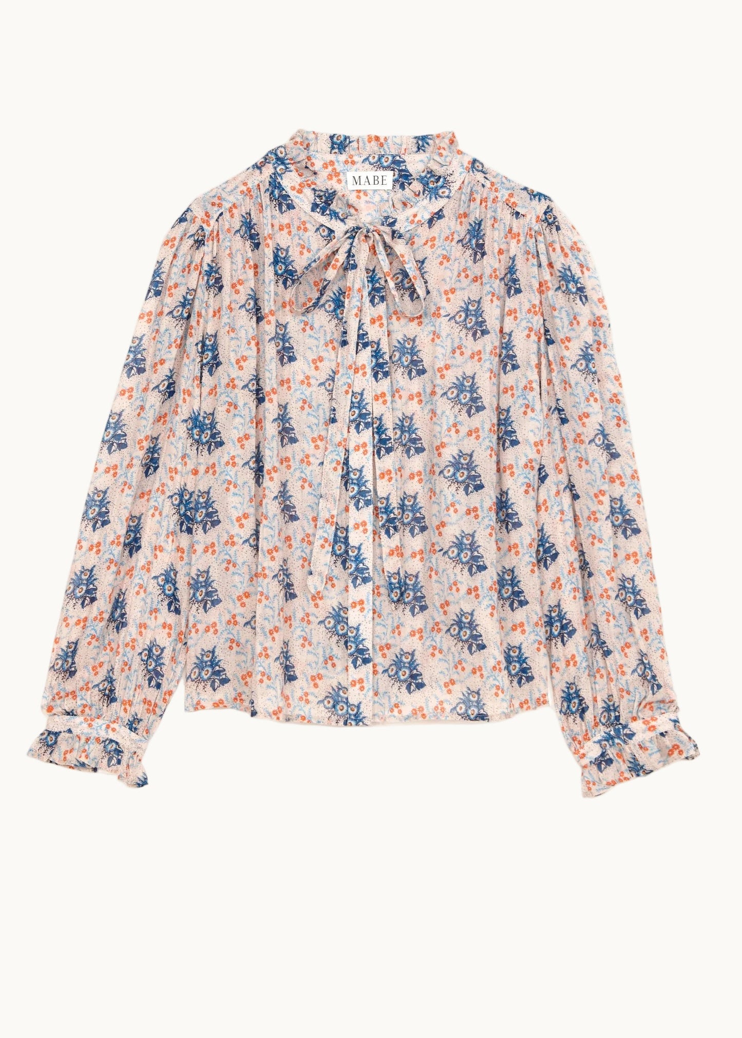 MABE | Aster Floral Cotton Blouse with Peter Pan Collar