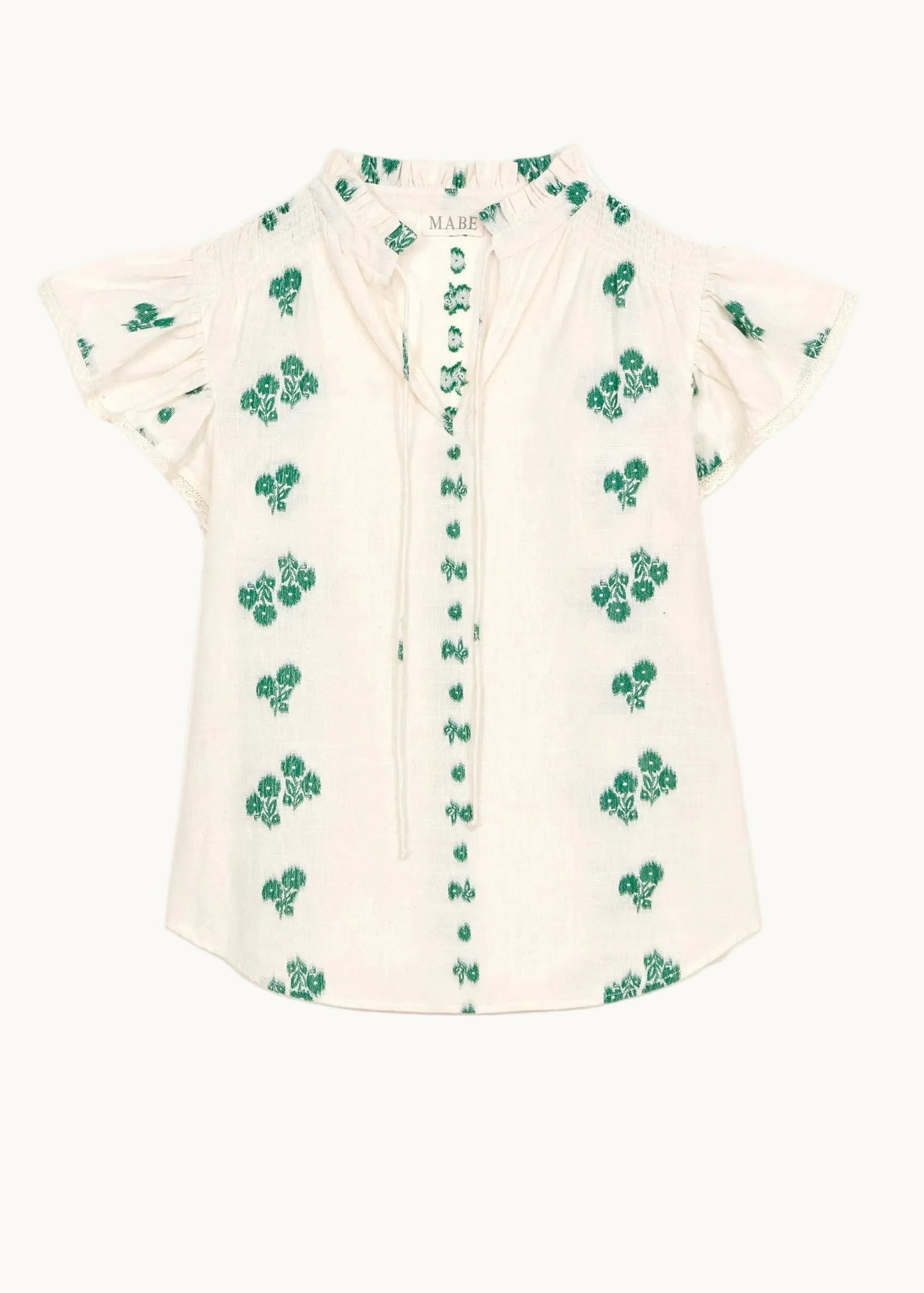 Blouse Iris Frill Top Green