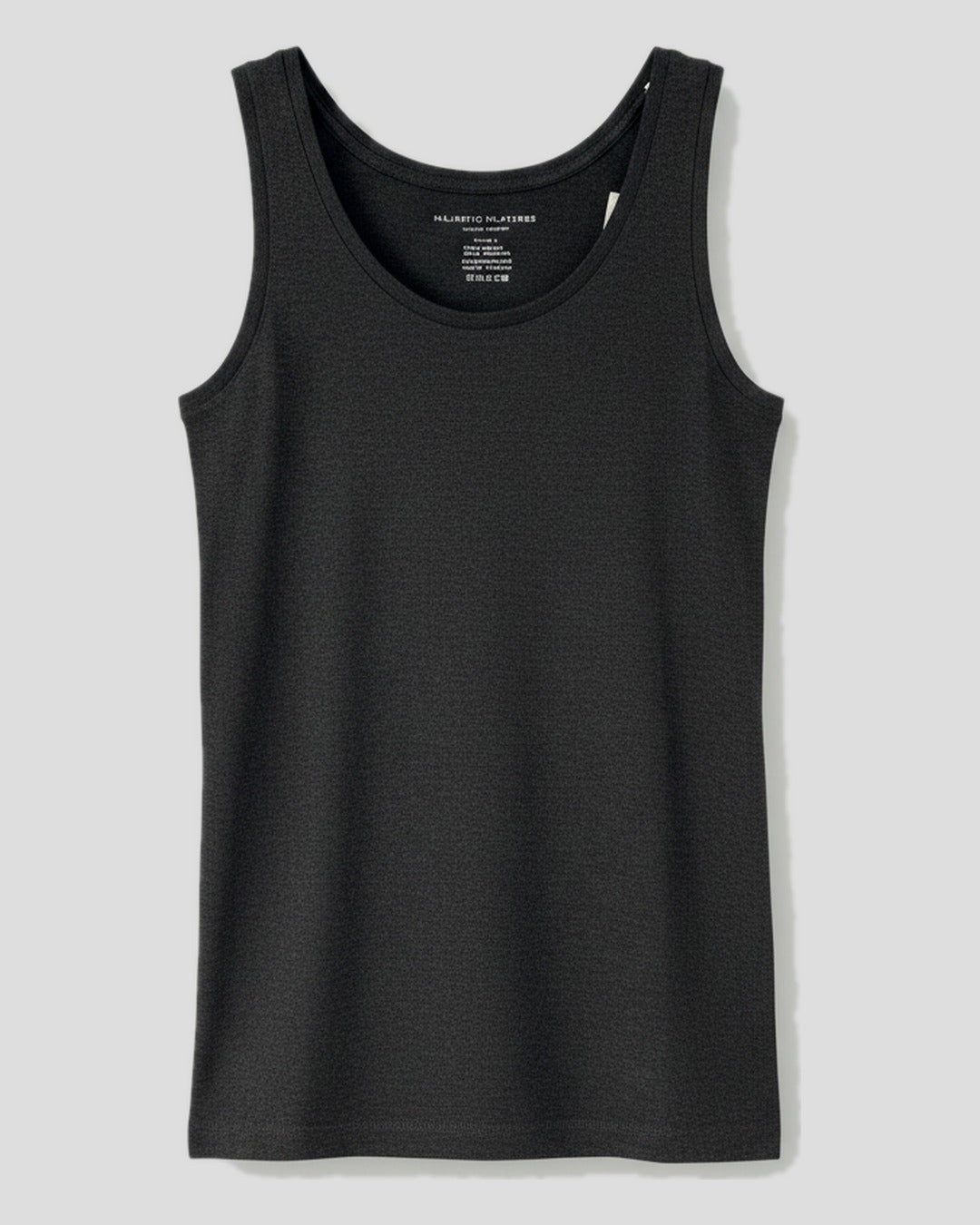 Majestic | Second-Skin Scoop Neck Tank - Anthracite-Heather