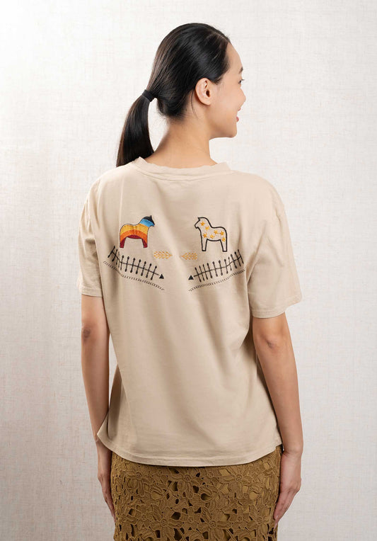 Tshirt Co100 Beige