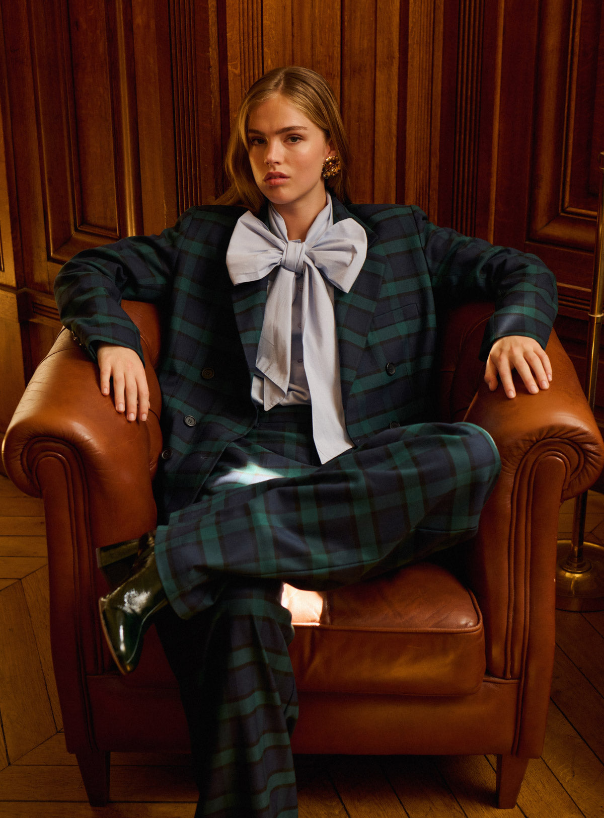 Jacket 225oun 225ouna Check Navy