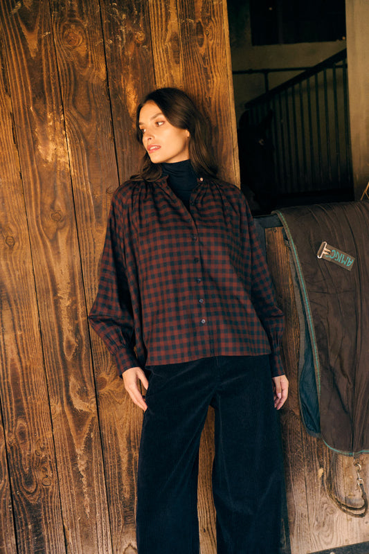 Shirt 225tea 225tea Carreaux Noisette