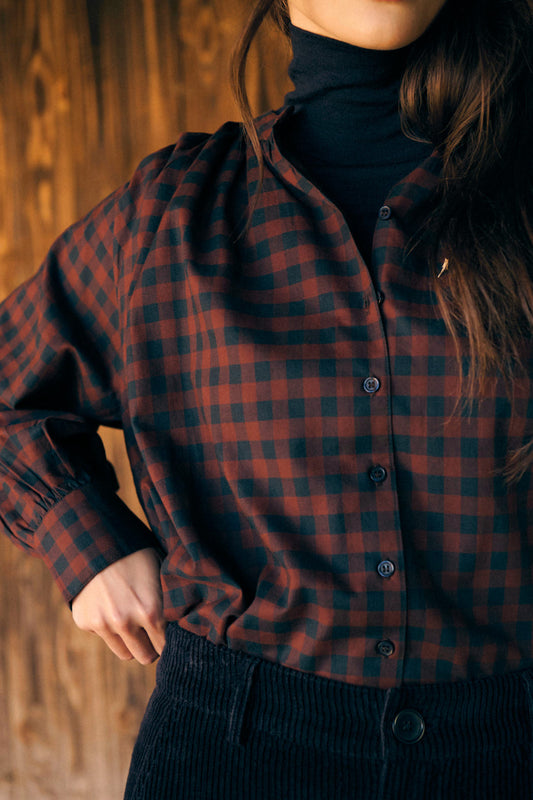 Shirt 225tea 225tea Carreaux Noisette