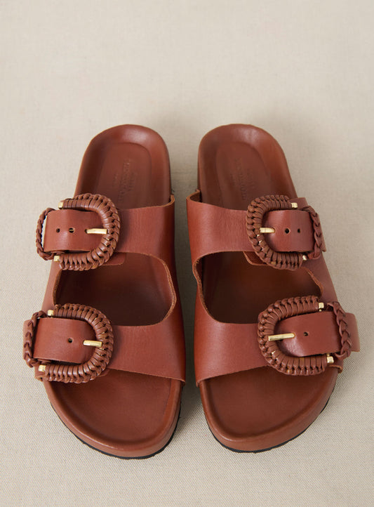 Sandal Cora C Cora Cuir Camel