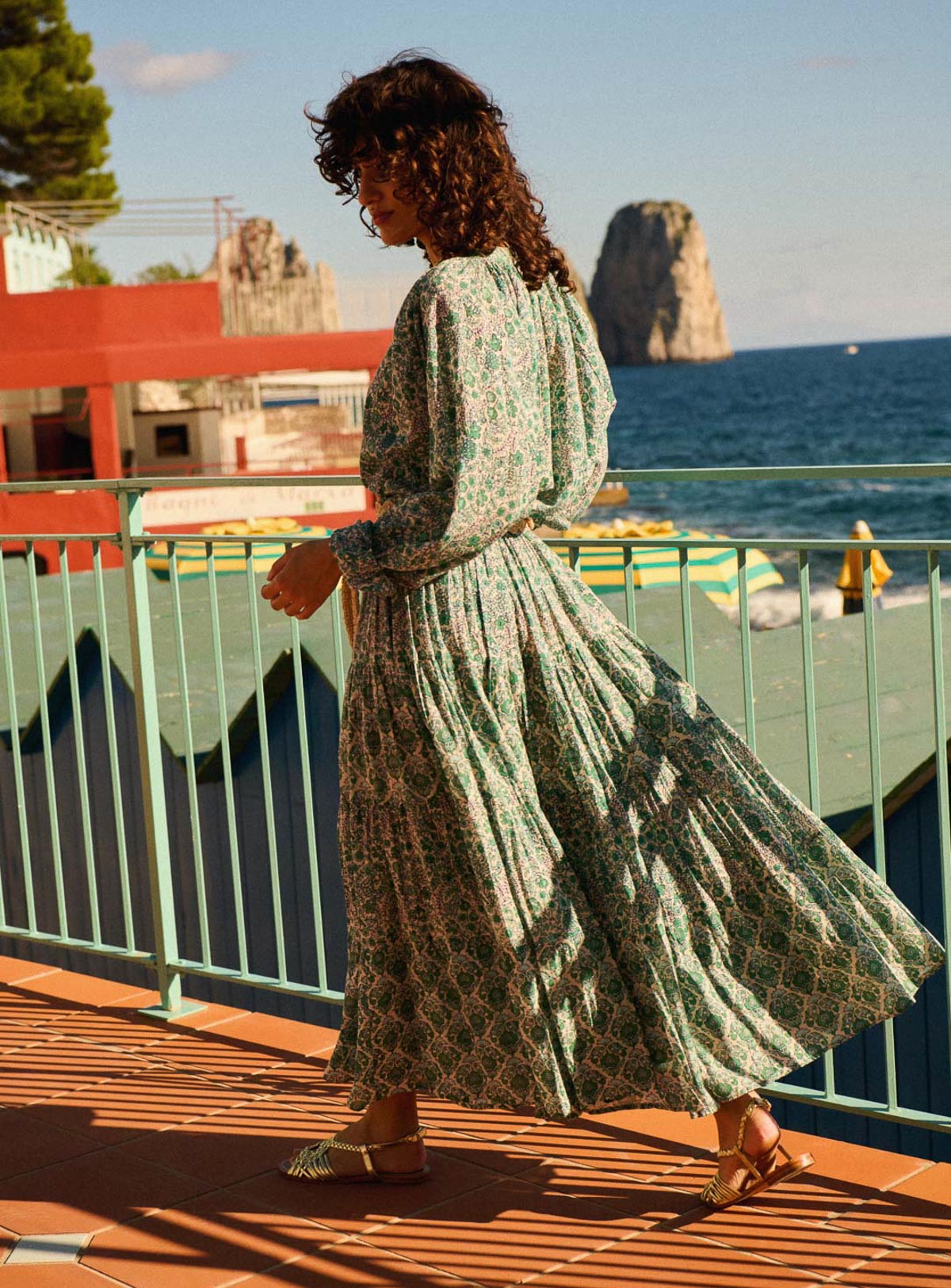 Skirt Jill In Jill Indian Emeraude