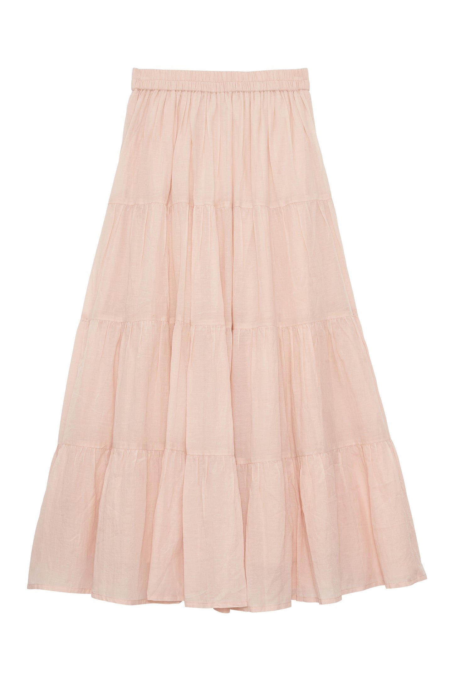 Women's Skirt Voile Lightweight Textured - Poudre
