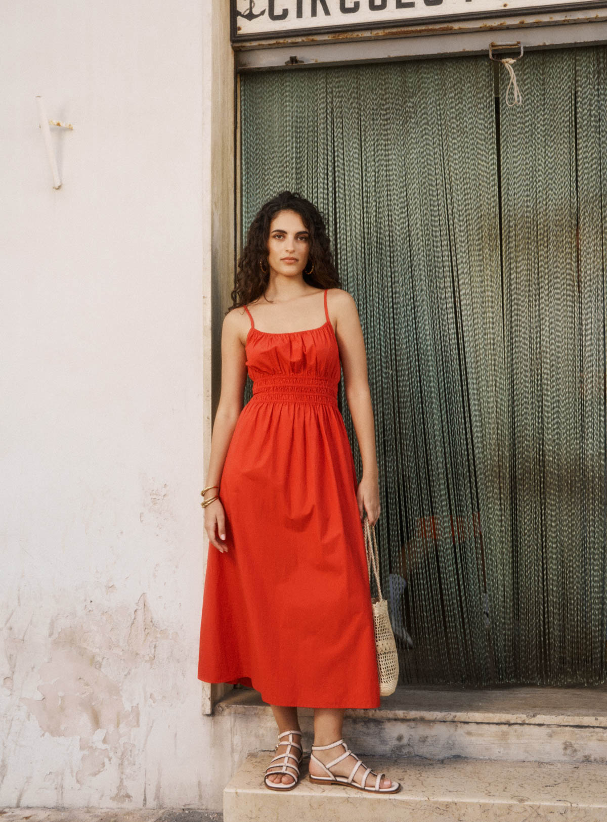 petite red midi dress Petite Mendigote Poppy Red Midi Dress Vivi 126