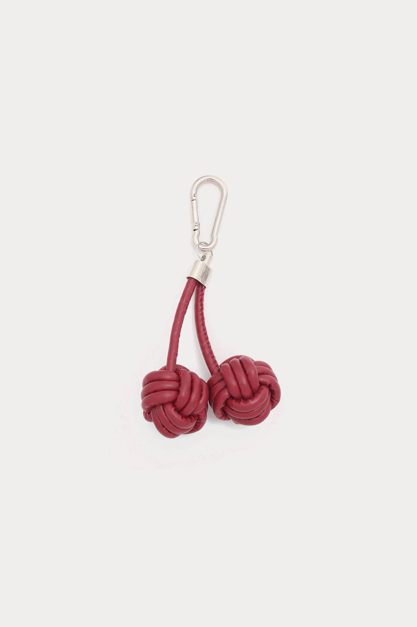 Ms16914 Charm Leather Cherry Burgundy-Silver