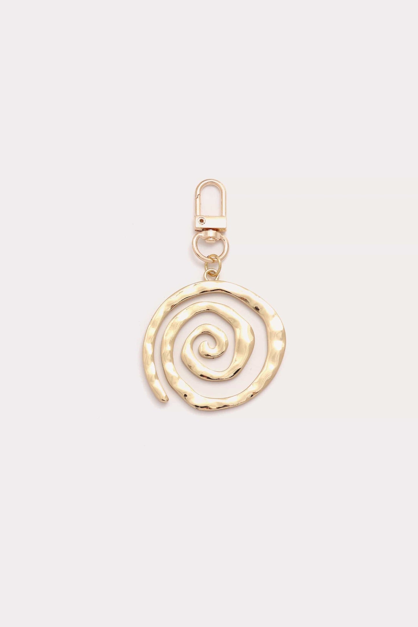 Ms17022 Key Char Swirl Key Chain Gold