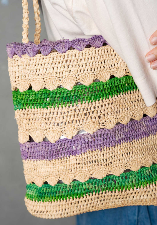 Raffia Sunday Jacinthe-Emeraude