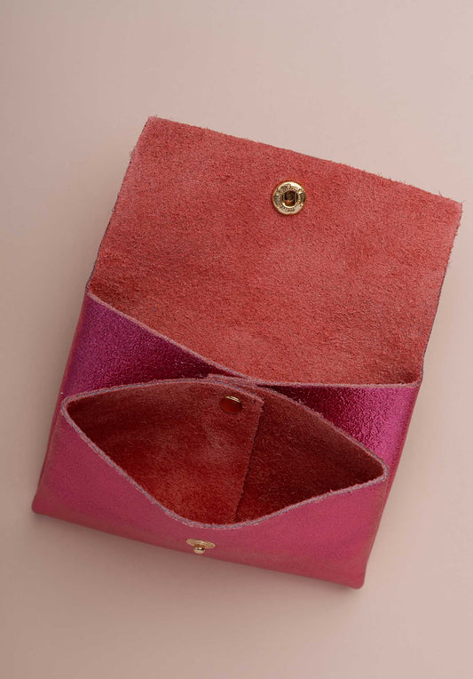 Pouch Lcl22 Double Com Porte Rose-Fonce