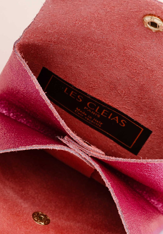Pouch Lcl22 Double Com Porte Rose-Fonce