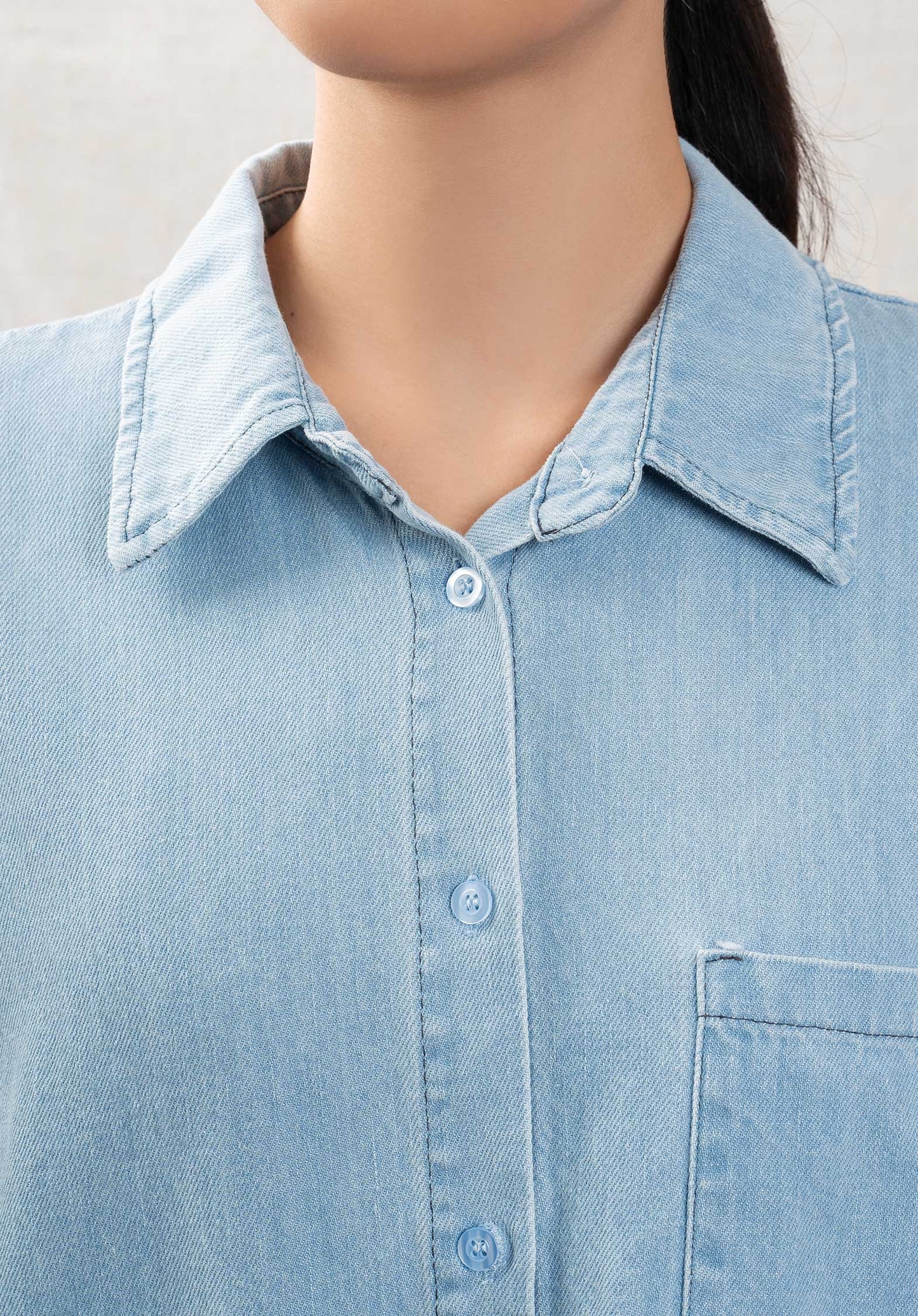 Denim Dress 595 Light-Blue