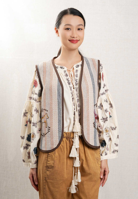 Gilet 5000122a Beige