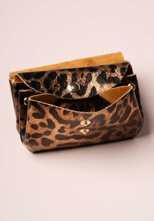 Pouch Lcl42 Accordeon Porte Leopard-Clair