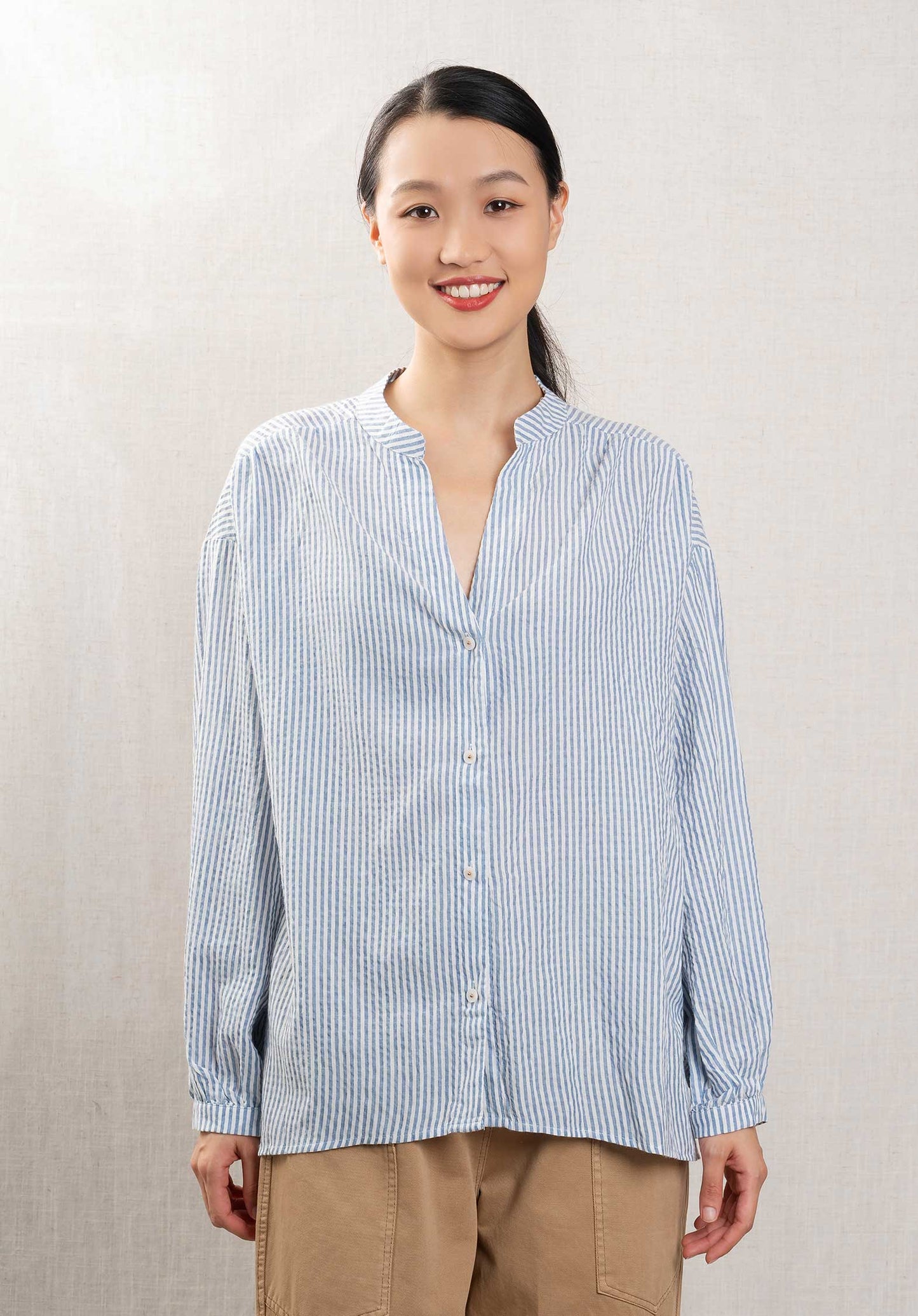 Blouse 90187 Blue