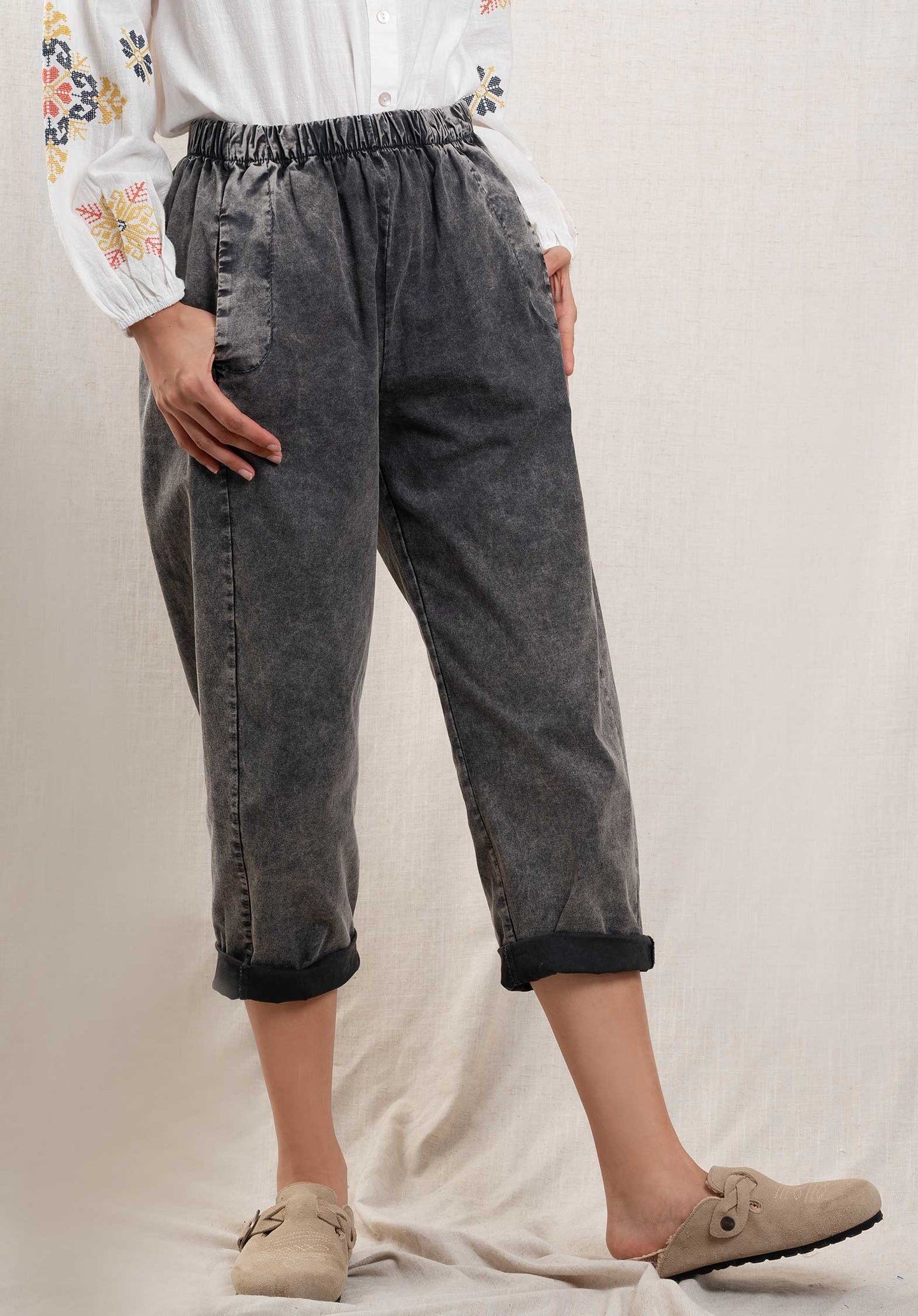 Pants P6276 Dark-Grey