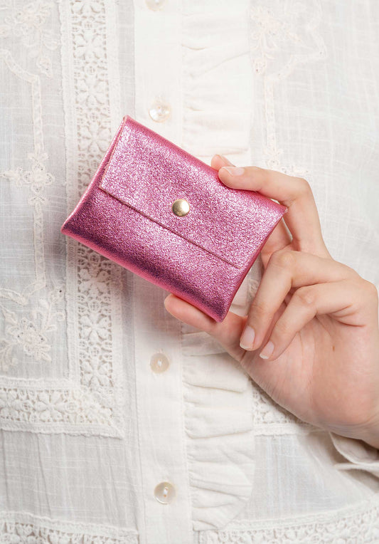 Pouch Lcl22 Double Com Porte Rose-Fonce