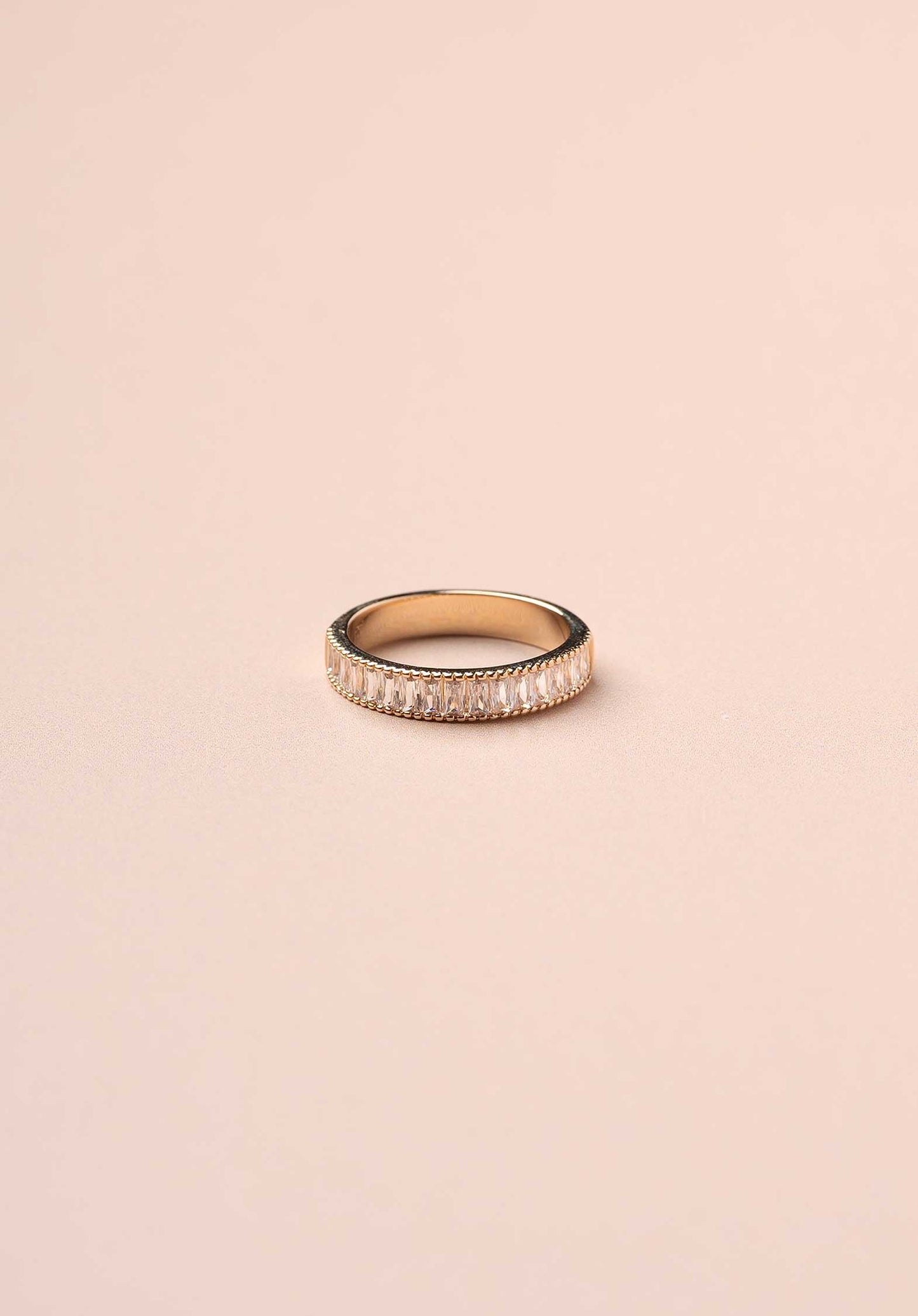 Ring Square Str Ring Gold