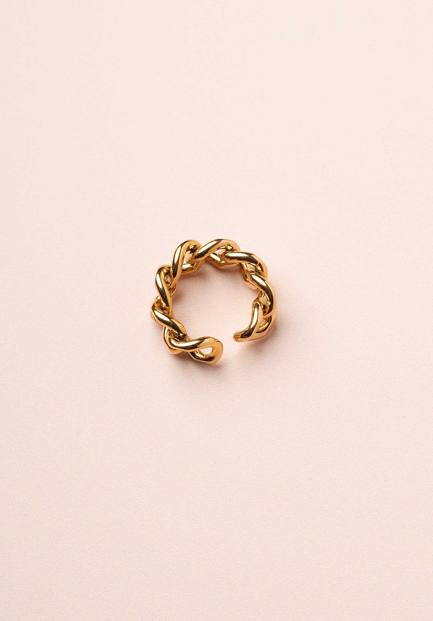 Ring Thick Chain Ring Gold