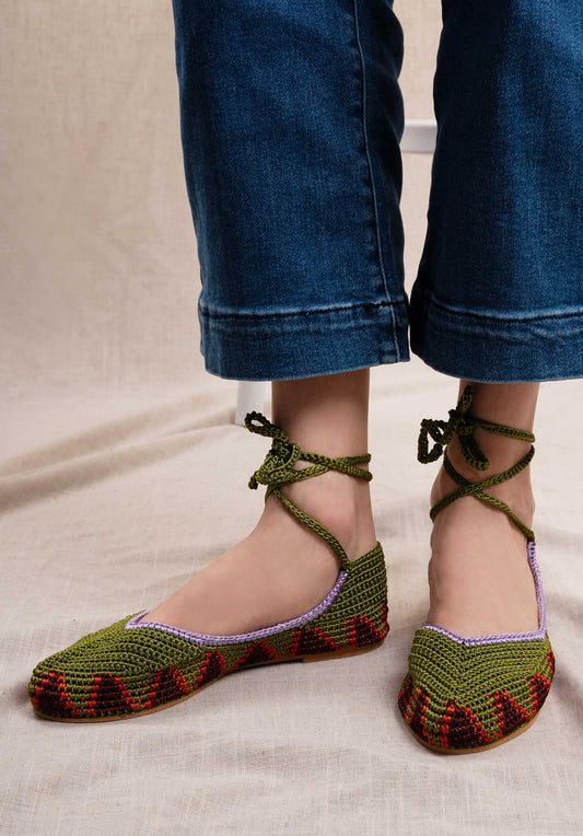 Ballerina Ba-02-06 Ballerina High Olive-Green