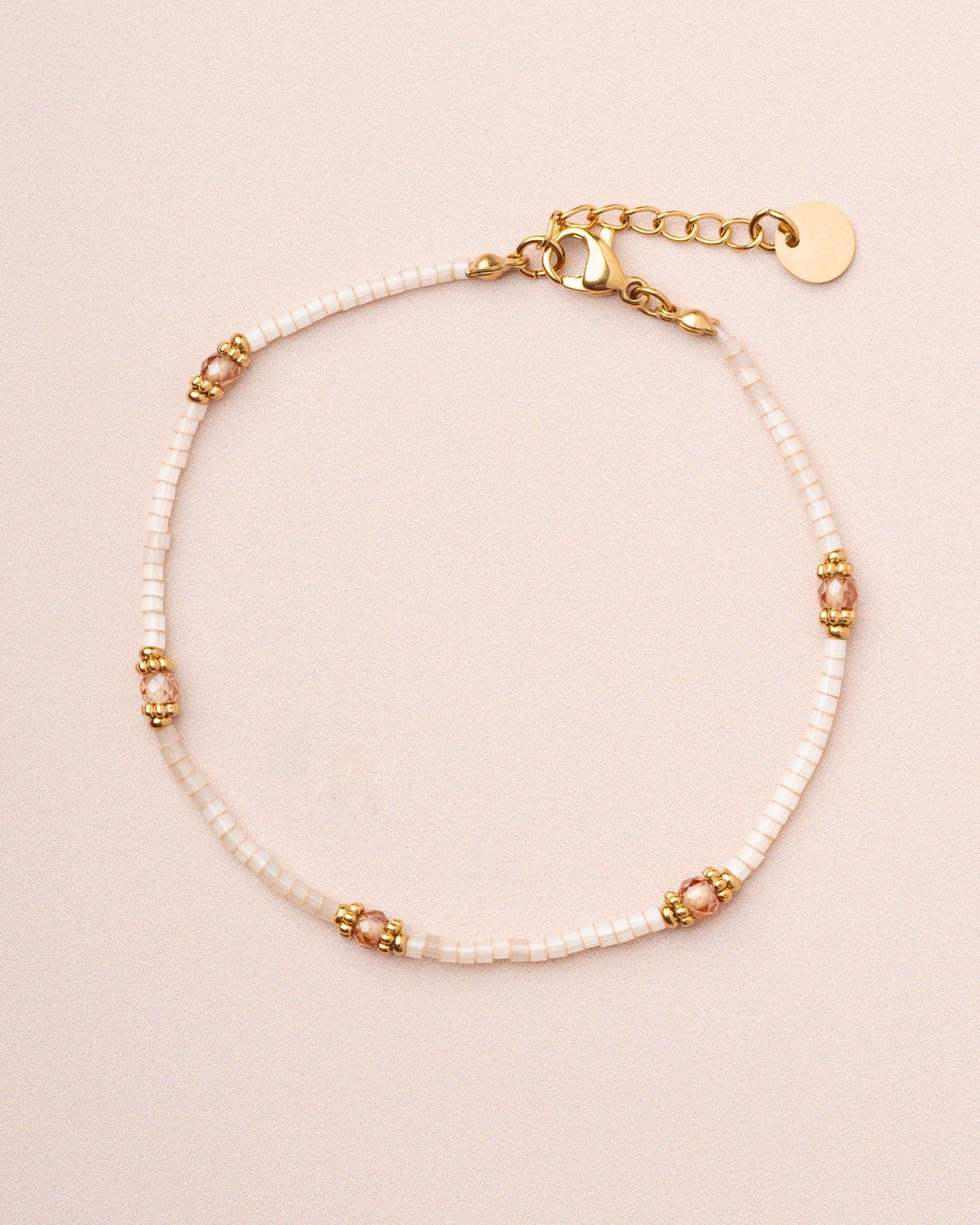 Bracelet Meillet Bead Br White
