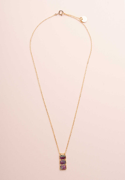 Necklace Rc731 Ruby-Zoisite