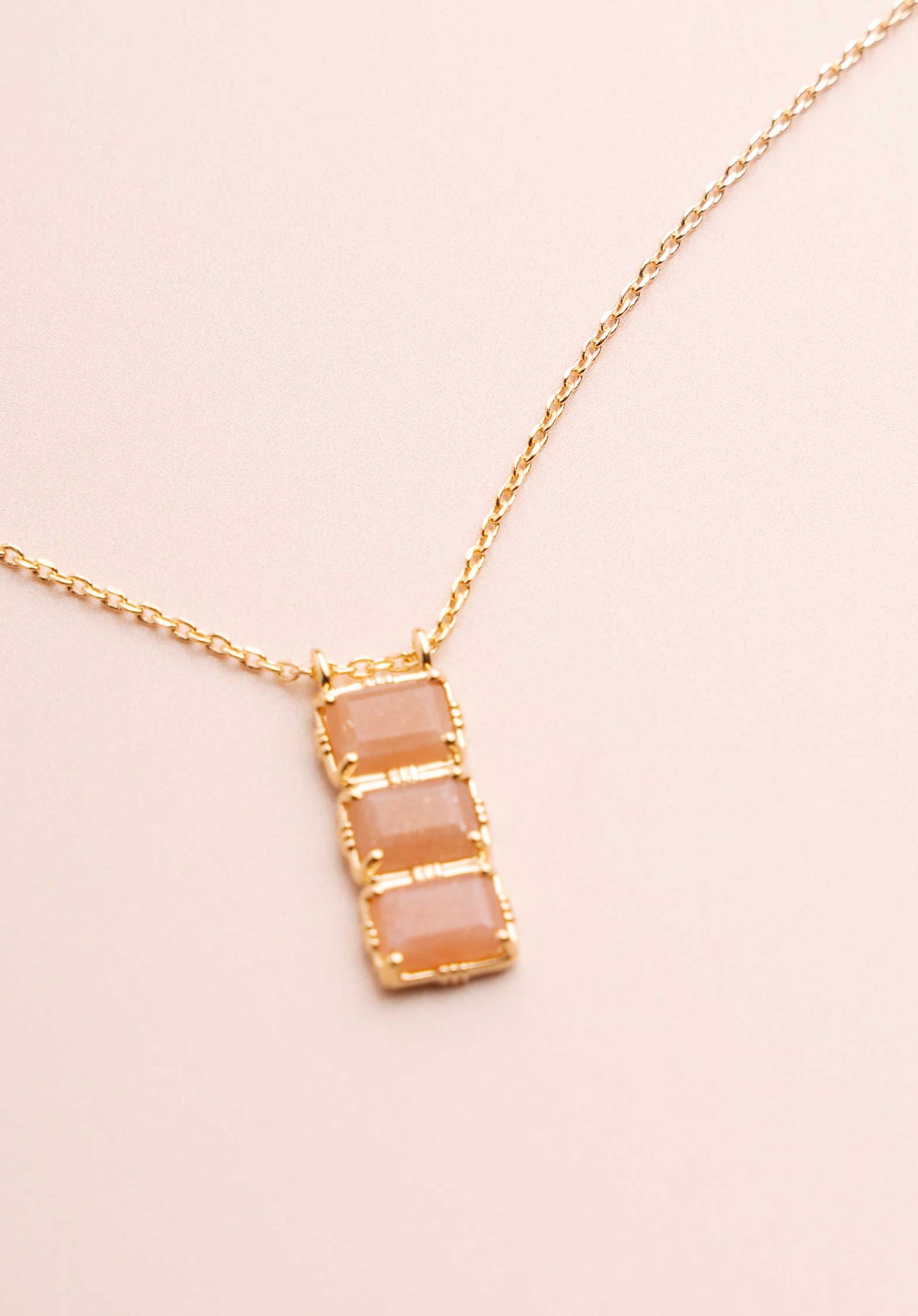 Necklace Rc731 Pierre-De-Lune-Nude