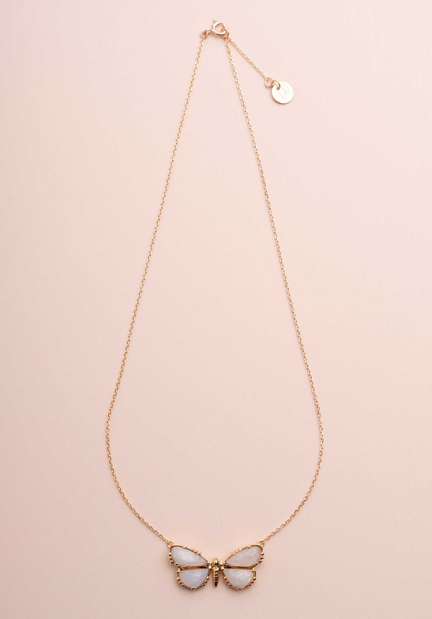 Necklace Papillon Papillon Neck Labradorite-Blanche