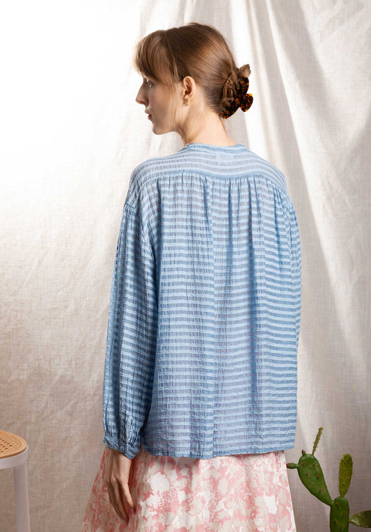 Blouse 19789 Light-Blue