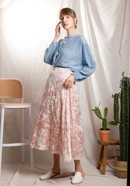 Blouse 19789 Light-Blue